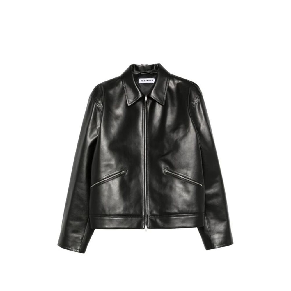 Jil Sander Black Jackets - Leather Jackets Men